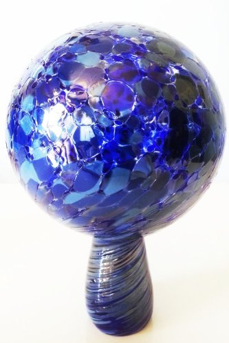 Gazing Ball Garden Ball of Mouth Blown Glass in Blue Light Blue Shades Diameter Approx 9 Cm Oberstdorfer GlashÃ¼tte