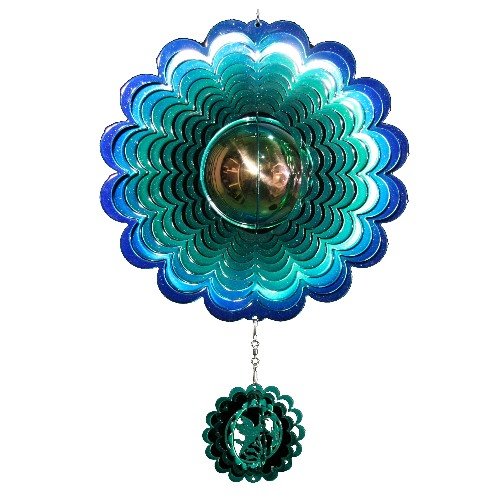 Next Innovations Hummingbird Gazing Ball Blue And Green