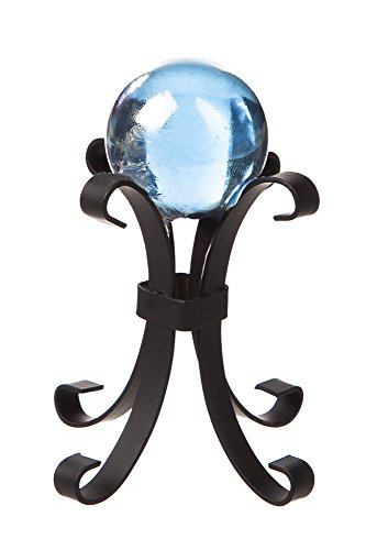 New Creative Mini Glass Gazing Ball On Metal Stand