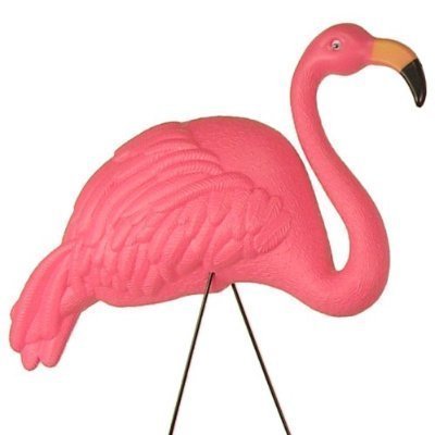 10 X-LARGE PINK FLAMINGO 3-DIMENSIONAL YARD ORNAMENTS