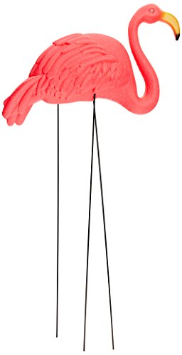 2 X-large Pink Flamingo 3-dimensional Yard Ornaments