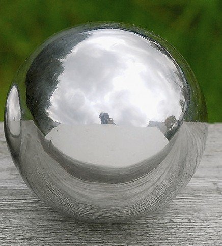 Boltze Gruppe GmbH Stainless Steel Ball Sphere Glossy Shiny With Diameter Of 354 For The Garden