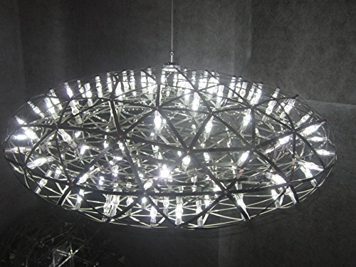 HYY Modern pendant lamp modern chandelier LED oval chandelier chandelier Fireworks Raymond stainless steel ball chandelier