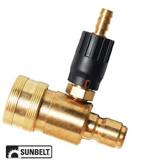 Pressure Washer Adjustable Quick Connect Downstream Brass Injector w Stainless Steel Ball Part No A-B1AR7560