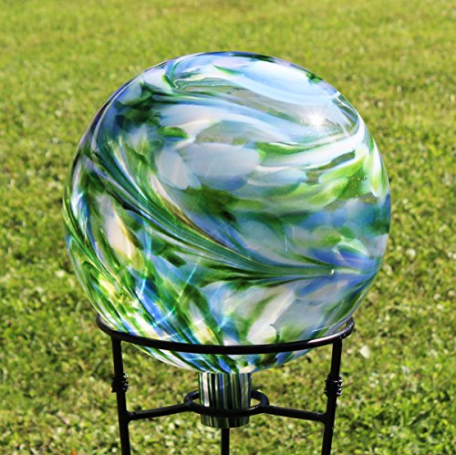 Glass Gazing Ballquotgarden View&quot 12 Inch By Iron Art Glass Designs