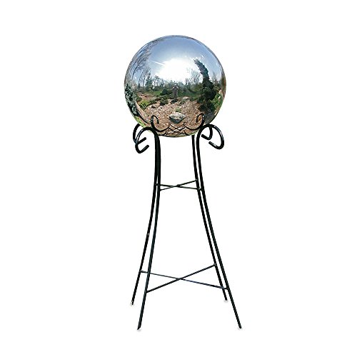 Rome Industries 24-Inch Pedestal Base for 10-Inch 12-Inch Gazing Balls in Wrought Iron