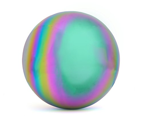 Trademark Innovations Stainless Steel Rainbow Gazing Mirror Ball 10&quot Rainbow