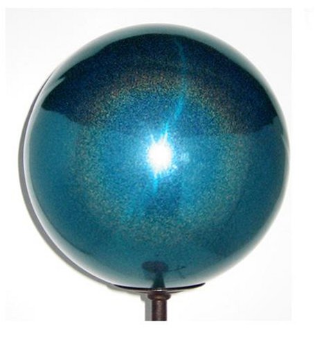 Vcs Tsd12 Mirror Ball 12-inch Turquoise Stardust Stainless Steel Gazing Globe