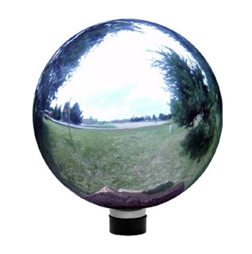 Echo Valley 8102 10-Inch Glass Gazing Globe Silver