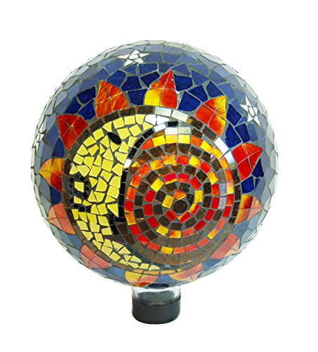 Echo Valley 8199 10-Inch Mosaic Glass Gazing Globe Sun-Moon