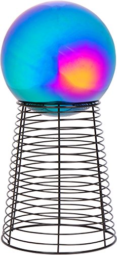 12 Metal Gazing Ball Stand 8 Gazing Ball Rainbow by Trademark Innovations
