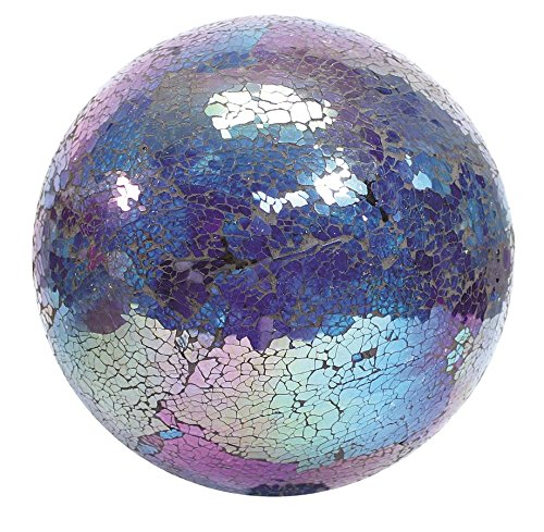 Vcs Glmtbp10 Mosaic Glass Gazing Ball, Turquoise/blue/purple, 10-inch