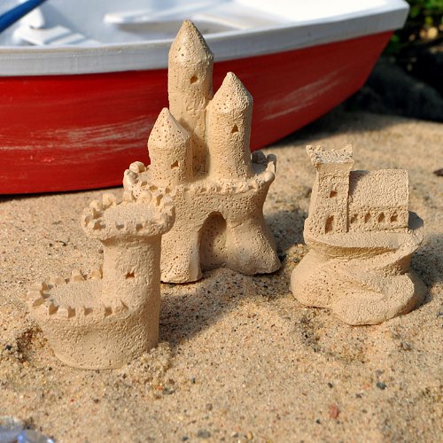 Miniature Fairy Garden Sandcastle Sculptures, Set Of 3