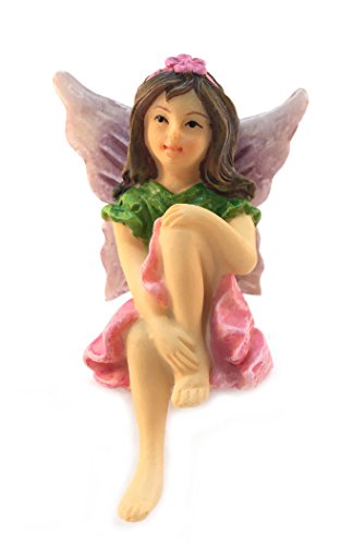 Emma the Sitting Garden Fairy - a Miniature Fairy Statue for Your Fairy Garden