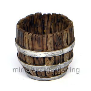 Miniature Fairy Garden Barrel Planter