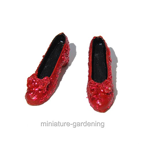 Miniature Fairy Garden Tiny Ruby Slippers