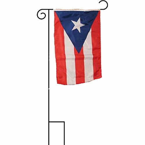 12x18 Puerto Rico Sleeved Polyester Flag With Garden Stand