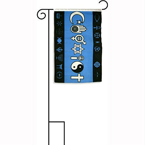 12x18 12x18 Coexist Black Blue Sleeved w Garden Stand Flag