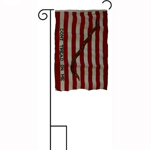 12x18 12x18 First Navy Jack Gadsden Sleeved w Garden Stand Flag