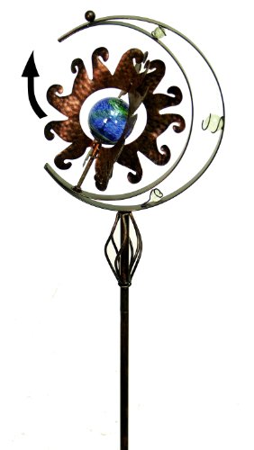 Echo Valley 4360 50-inch Illuminarie Armillary Celestial Spinner Stake