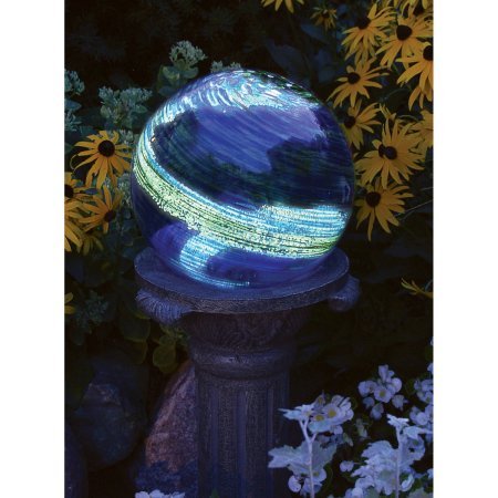 Echo Valley 8640 6 Blue Swirl Illuminarie Gazing Globe