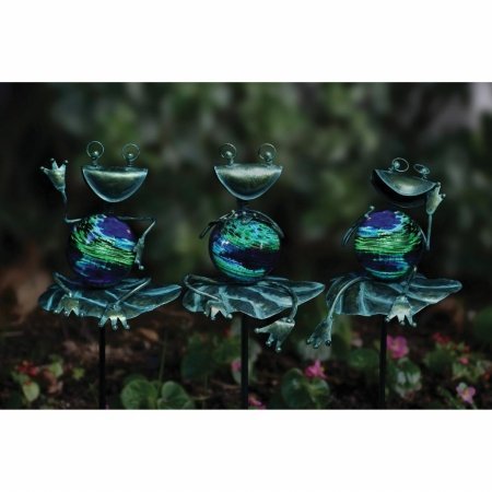 RSR Industries RSR22961 Echo Valley Illuminarie Frog Stakes Set of 3