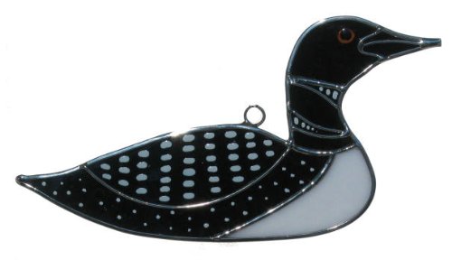 Stained Glass Loon Suncatcher