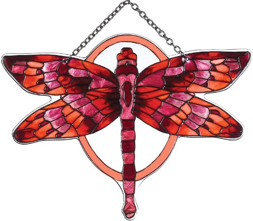 Joan Baker Designs Ssd1022 Redterracotta Butterfly Art Glass Suncatcher