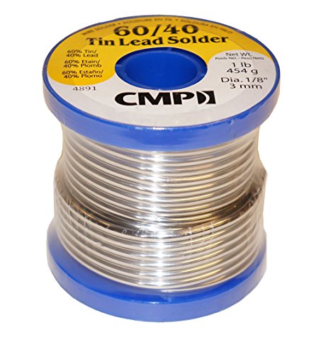 CMP Solder WSP604012501 6040 TinLead Premium Solder For Stained Glass 1 Pound Spool 18 Diameter