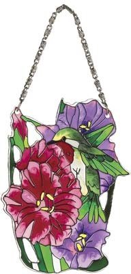Joan Baker Designs Ssd1006 Hummingbirdlilies Art Glass Suncatcher