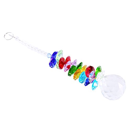 Colorful Rainbow Maker Chandelier Crystal Suncatcher Hanging Chandelier Ball Hanging Prism Pendulum Pendant Decor