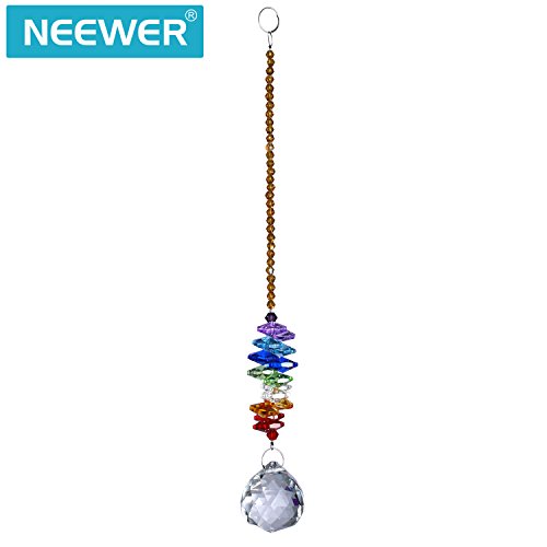 Neewer 118inch30mm Clear Crystal Ball Pendant Rainbow Maker Collection Hanging Suncatcher for WeddingHouseHoliday Decoration