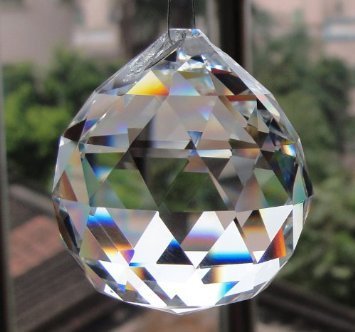 Large Crystal Ball Prism Pendant Suncatcher 40mm