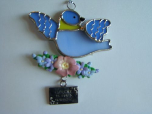 Laughter is Gods Sunshine Summer Bird Stained Glass Suncatcher Ornament EA2015