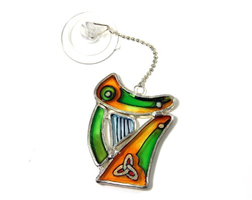 Irish Harp Stained Glass Sun Catcher