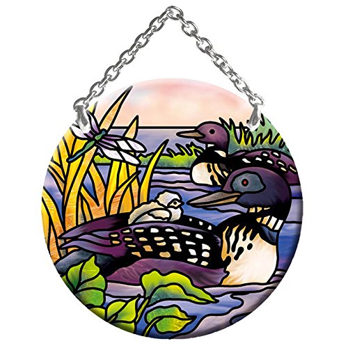 Loons Stained Glass Suncatcher SC295R