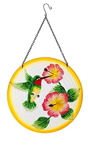 Evergreen Hovering Hummingbird Hanging Glass Suncatcher