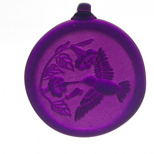 Kitras 3-inch Hummingbird Suncatcher Purple