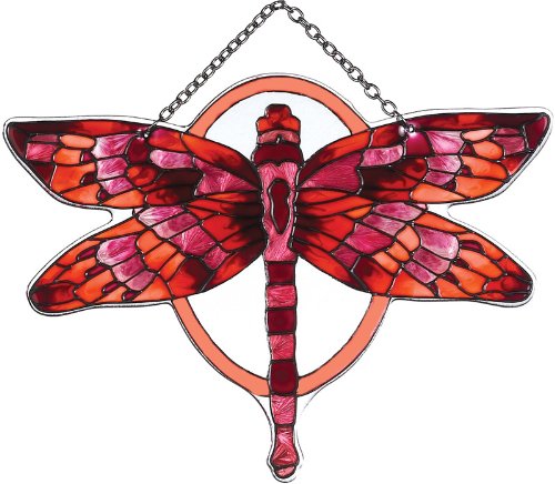 Joan Baker Designs Ssd1022 Red/terracotta Butterfly Art Glass Suncatcher