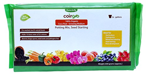 Coirgro Coco Peatndash Organic Potting Mix Seed Starting 650 Grams Brick