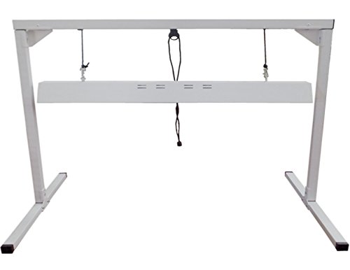 SPL Head Start T5 54W 6400K Fluorescent Grow Light System with Stand Rack for Seed Plant Starting 4-Feet