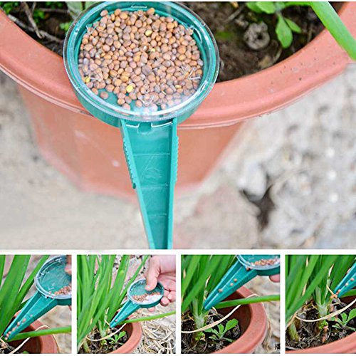 Dealglad&reg 5pcs Adjustable Hand Held Garden Flower Plant Grass Seeds Planter Dial Sower Sowing Seeder Gardening