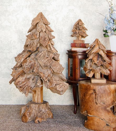 Handmade Hand Craved Natural Driftwood Home Decoration Tree 36H