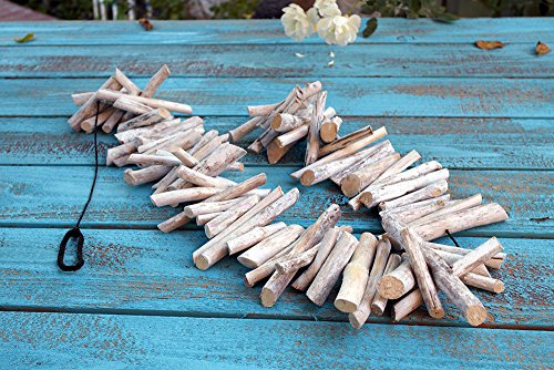 Natural Weathered Driftwood Garland Decor White 6ft