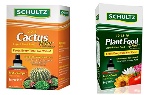 Schultz Cactus and All Purpose Liquid Plant Food Gardening Kit 2 Items - 4 ounces each