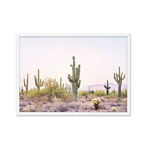 ONEAM Tree Cactus Photography Art Canvas Poster Painting Desert Wall Picture Print Home Room Decoration60X80Cm No Frame