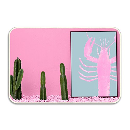 Dick Sidney Personalized Doormat Pastel Cactus Family Doormats Non-Slip Doormat Non-woven Fabric Floor Mat Indoor Entrance Rug Decor Mat