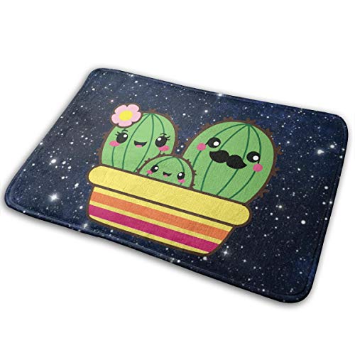 Hyq001 Kawaii Cactus Family Antislip Outdoor Carpet Standing Mat