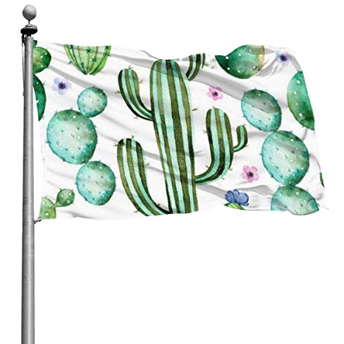 Cactus Plants Durable Yard Garden Flags Seasonal Home Decorative for Indoor Outdoor 4x6 Ft
