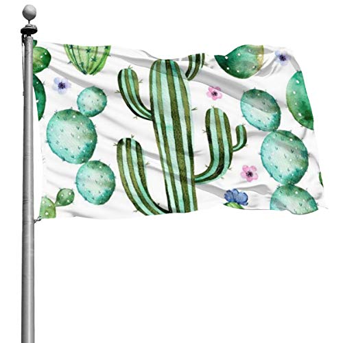 LUJ07iflag Beautiful Garden Flags for Outdoors Cactus Plants Yard Flags  Durable Polyester 4X6 Ft